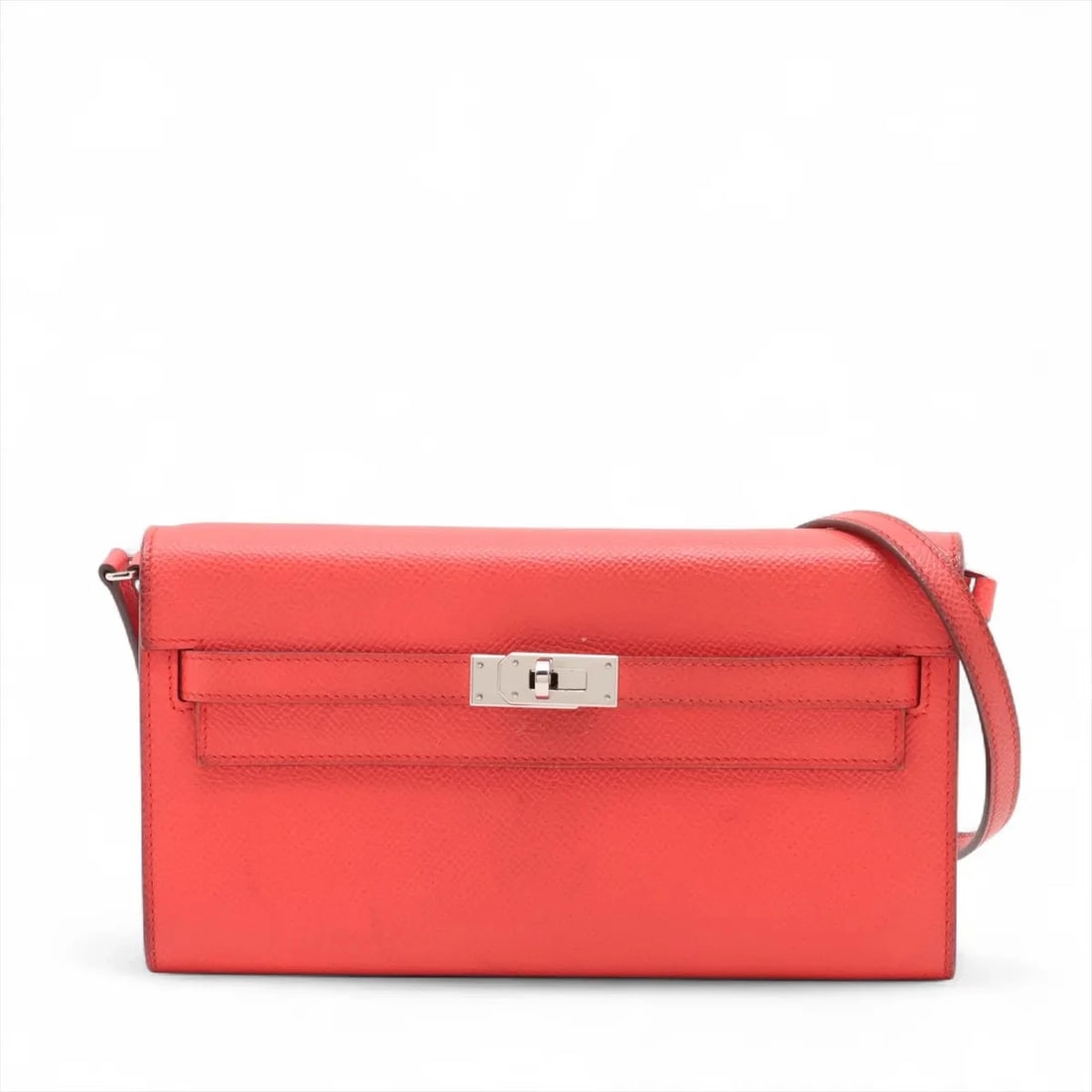 HERMES KELLY WALLET LONG TOGO VEAU EPSOM ROSE: Hermes Kelly Wallet Long Togo Veau Epsom Rose Brand: Hermes Type: Shoulder bag Material: Veau Epsom Color: Rose texas Size: Height:4.3inch Length:8.1inch Depth:1.2inch Shoulder height:20.5inch Ac