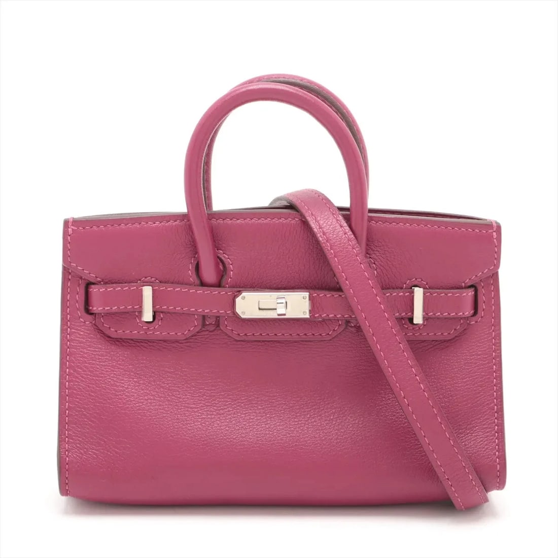 HERMES TINY BIRKIN EVERCOLOR ROSE PURPLE SILVER (1 of 5)