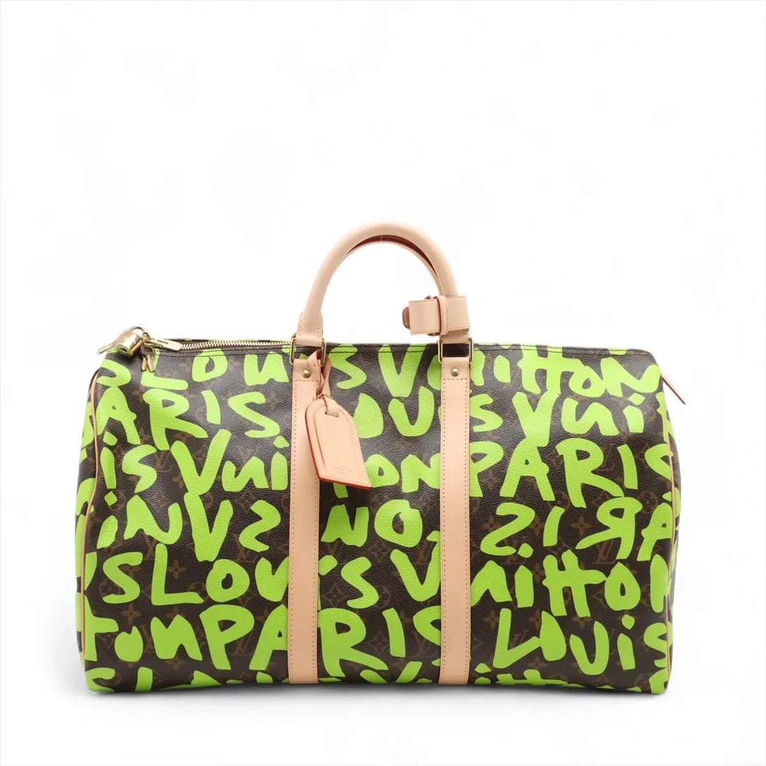 LOUIS VUITTON MONOGRAM GRAFFITI KEEPALL 50 BROWN (1 of 7)