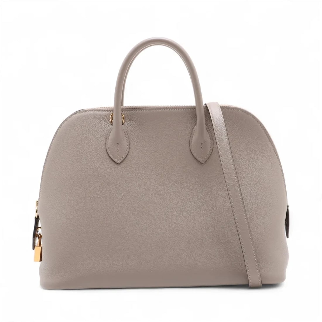 HERMES BOLIDE 30 TAURILLION NOVILLO GRIS ASPHALT: Hermes Bolide 30 Taurillion Novillo Gris asphalt Brand: Hermes Type: Hand bag Material: Taurillion Novillo Color: Gris asphalt Size: Height:8.9inch Length:12.2inch Depth:5.1inch Handle height:3.1i