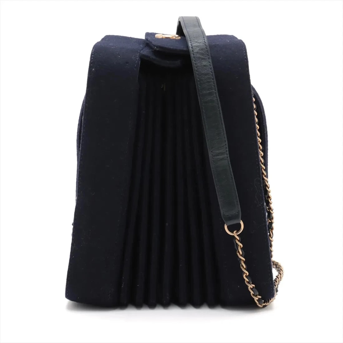 CHANEL COCO MARK COTTON CHAIN SHOULDER BAG (1 of 6)