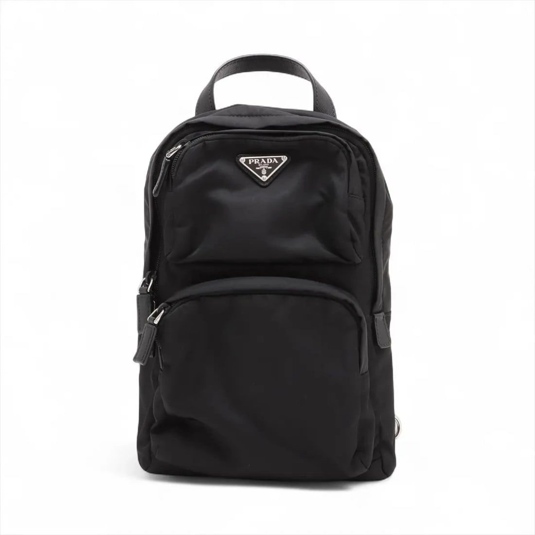 PRADA TESSUTO NYLON X LEATHER SLING BACKPACK (1 of 7)