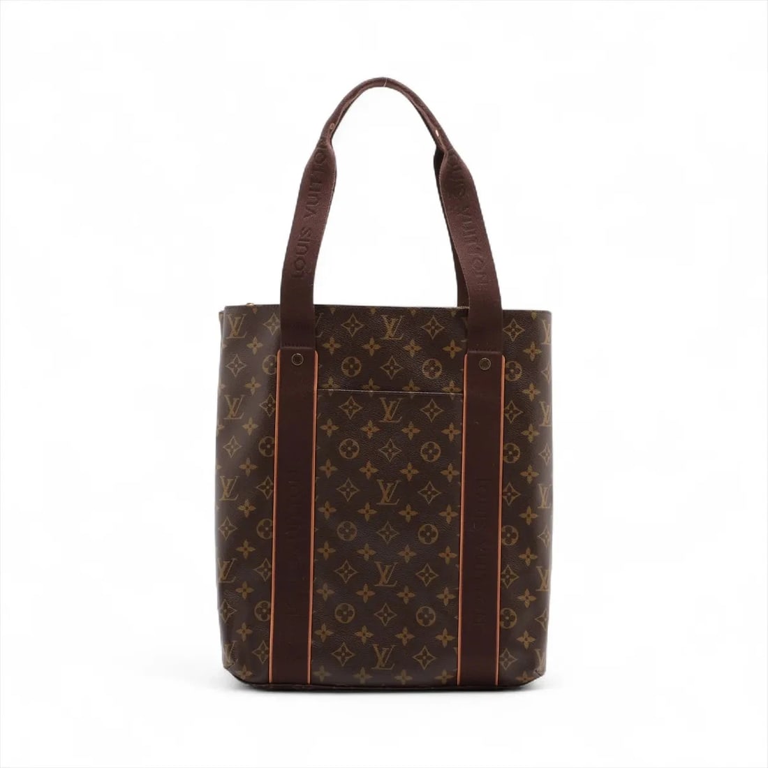 LOUIS VUITTON MONOGRAM CABAS BEAUBOURG: Louis Vuitton Monogram Cabas Beaubourg Brand: Louis Vuitton Type: Tote bag Material: None Color: Brown Size: Height:14.2inch Length:12.4inch Depth:3.3inch Handle height:9.1inch Accessories: None