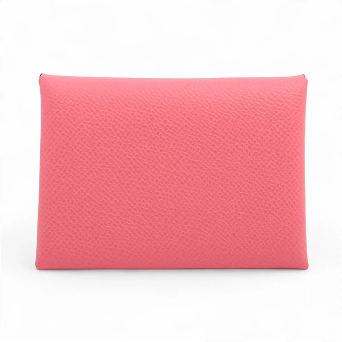 HERMES CALVI DUO VEAU EPSOM COIN PURSE ROSE: Hermes Calvi Duo Veau Epsom Coin Purse Rose Brand: Hermes Type: Coin Purse Material: Veau Epsom Color: Rose Azalee Size: Height:2.8inchLength:4.1inchDepth:0.8inch Accessories: None Accesso
