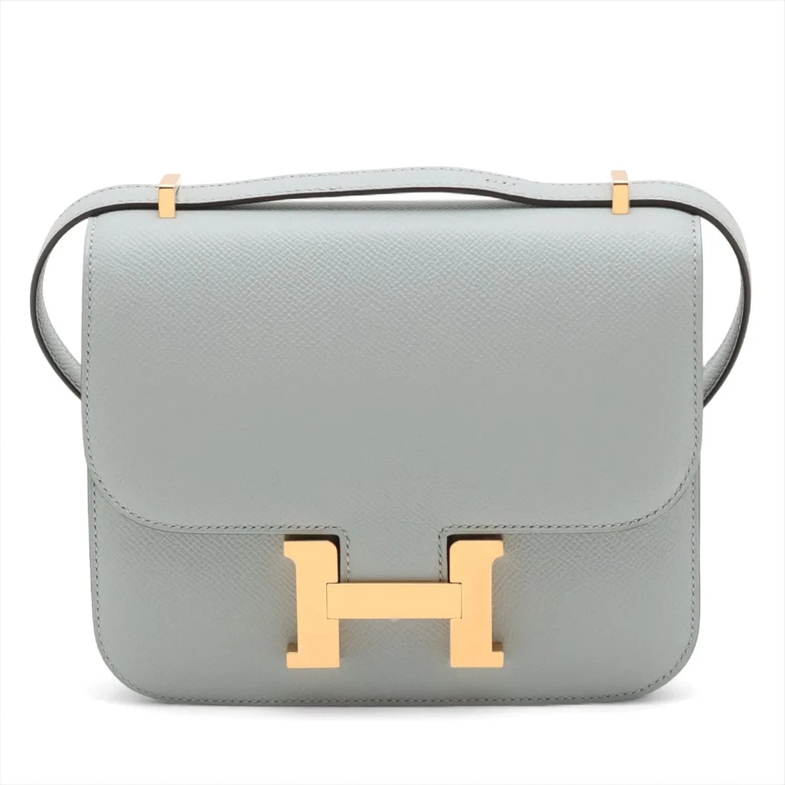 HERMES CONSTANCE 3 MINI 18 MIROIR VEAU EPSOM: Hermes Constance 3 Mini 18 Miroir Veau Epsom Brand: Hermes Type: Shoulder bag Material: Veau Epsom Color: Blue glacier Size: Height:5.9inch Length:7.1inch Depth:2.0inch Shoulder height:20.5inch A