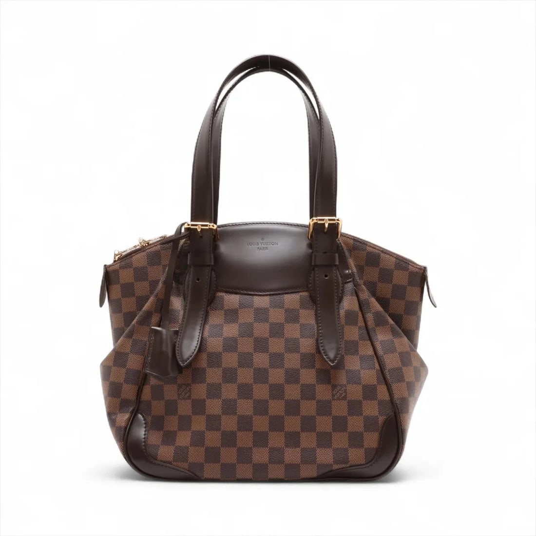 LOUIS VUITTON DAMIER VERONA MM BROWN: Louis Vuitton Damier Verona MM Brown Brand: Louis Vuitton Type: Tote bag Material: None Color: Brown Size: Height:10.6inch Length:11.4inch Depth:6.9inch Handle height:9.3inch Accessories: