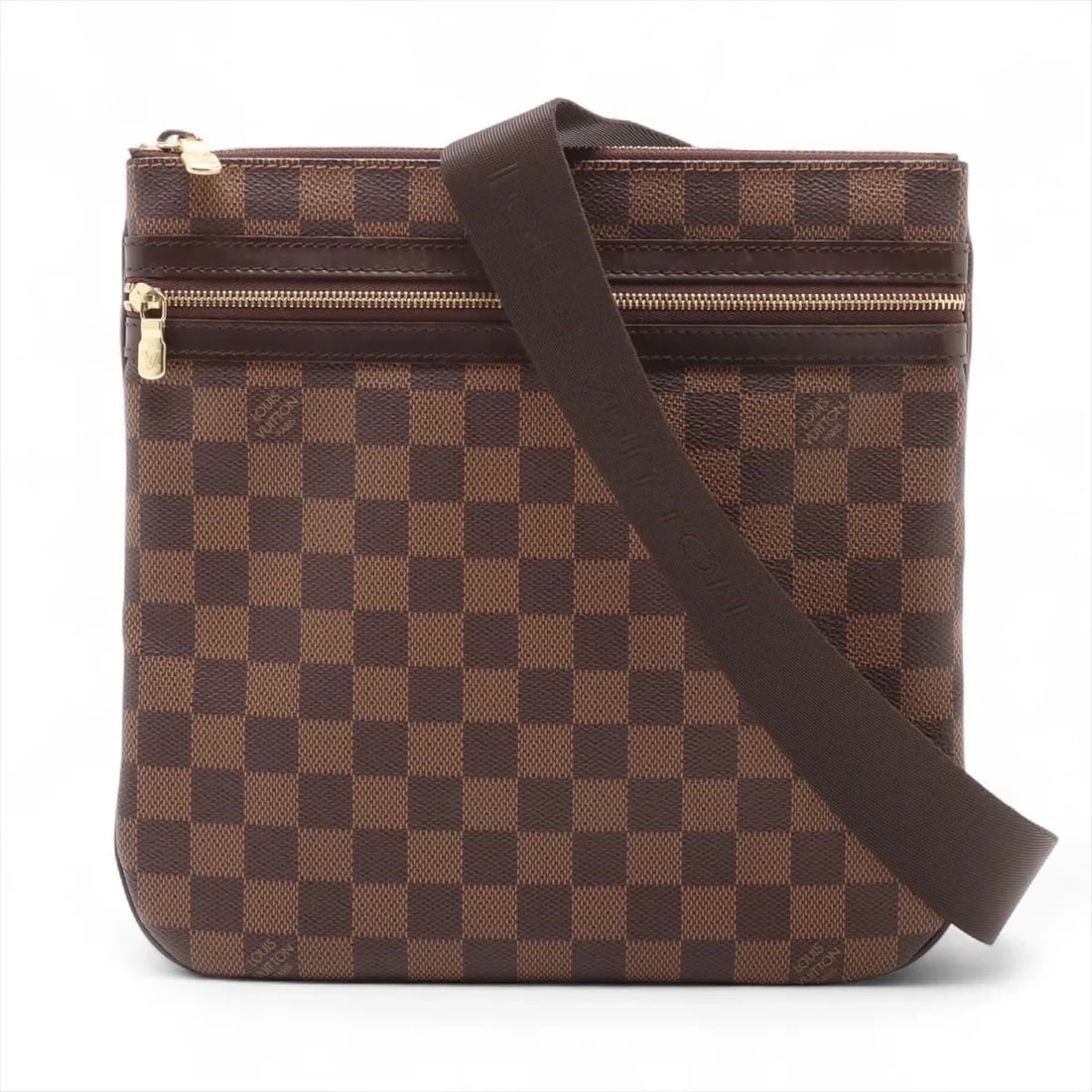 LOUIS VUITTON DAMIER POCHETTE BOSPHOLE BROWN: Louis Vuitton Damier Pochette Bosphole Brown Brand: Louis Vuitton Type: Shoulder bag Material: None Color: Brown Size: Height:10.0inch Length:10.2inch Depth:0.8inch Shoulder height:30.9inch Acces
