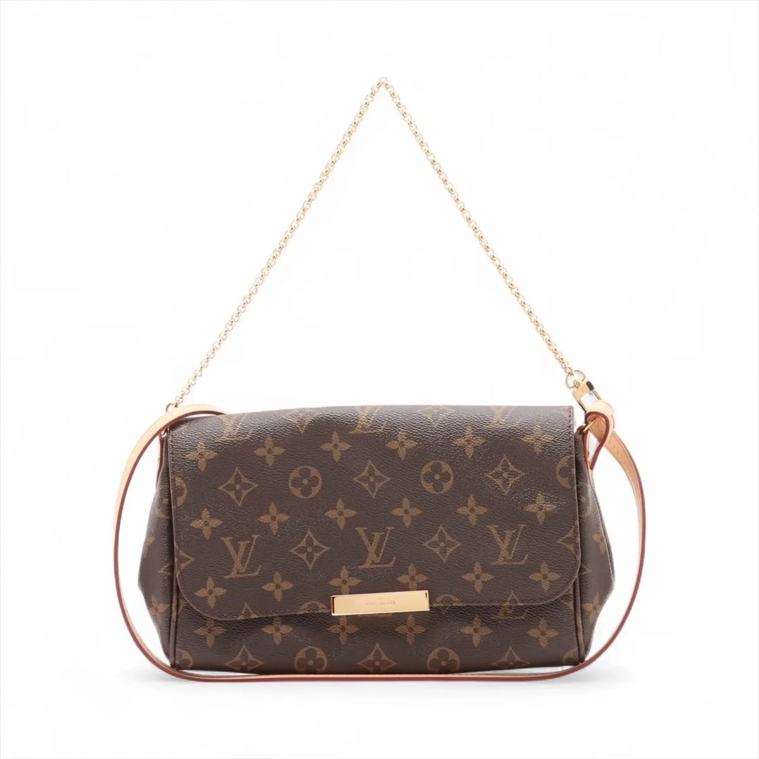 LOUIS VUITTON MONOGRAM FAVORITE MM BROWN: Louis Vuitton Monogram Favorite MM Brown Brand: Louis Vuitton Type: Shoulder bag Material: None Color: Brown Size: Height:6.1inch Length:9.6inch Depth:2.0inch Handle height:7.3inch Shoulder height