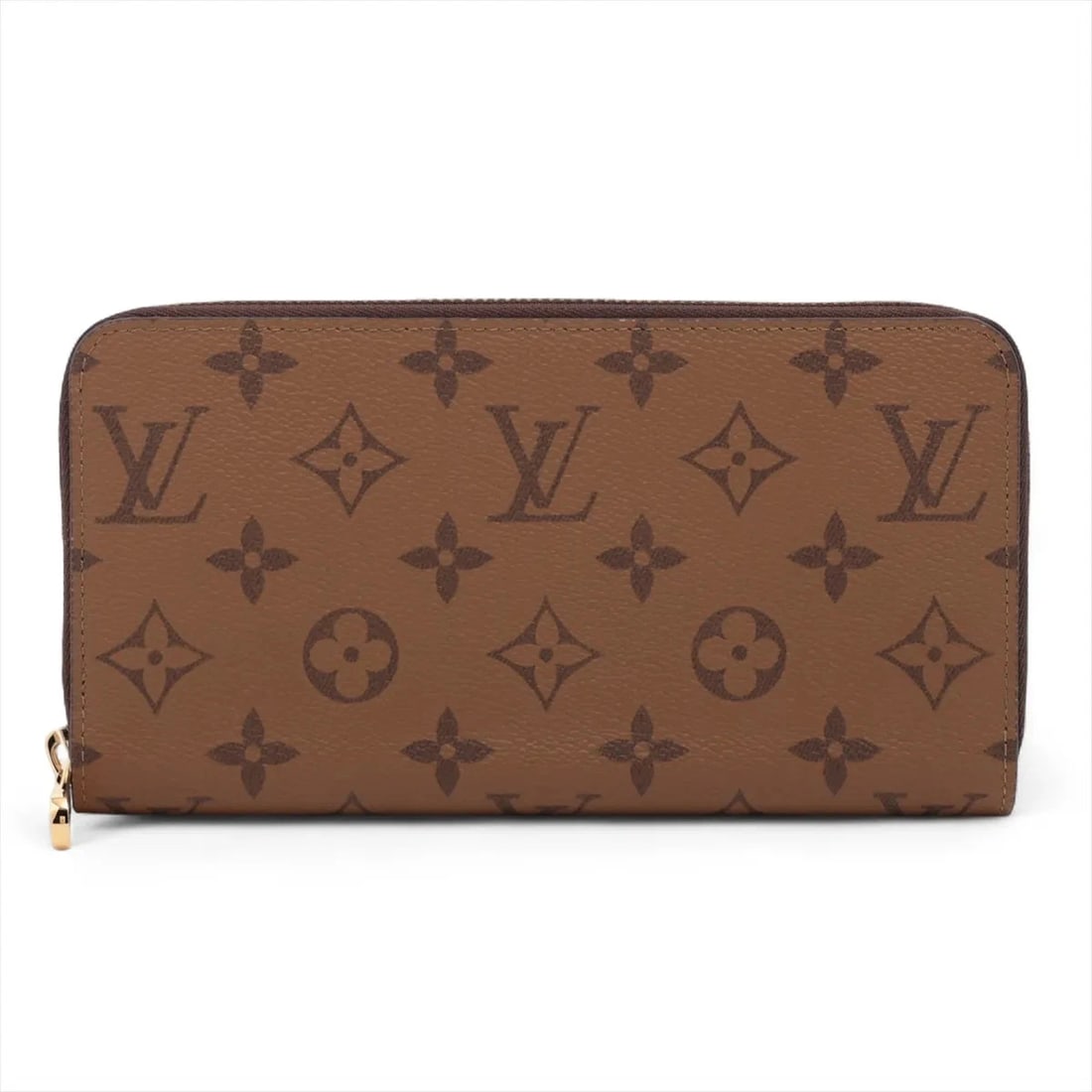 LOUIS VUITTON MONOGRAM REVERSE ZIPPY WALLET BROWN (1 of 4)