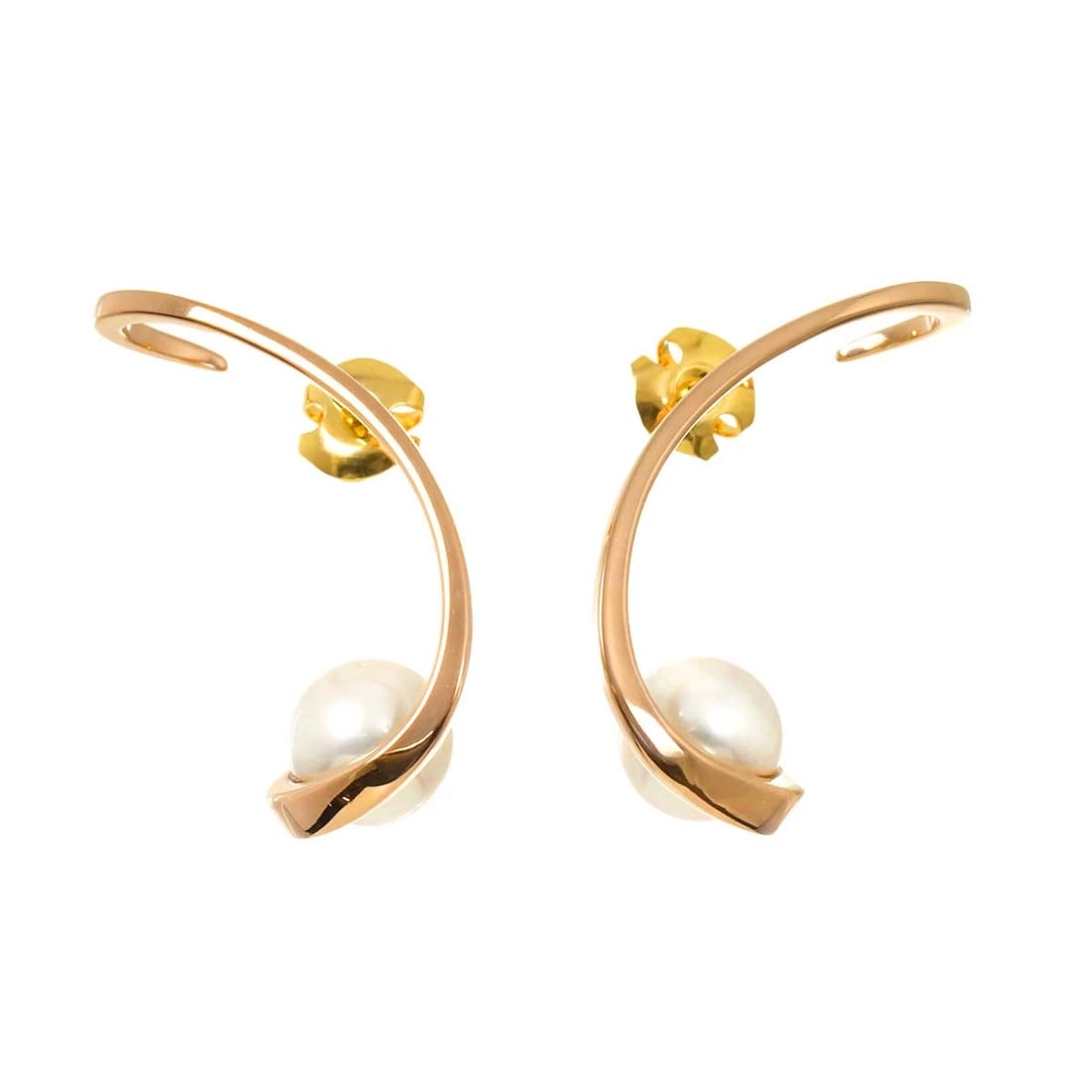 TASAKI AURORA AKOYA PEARL EARRINGS PIERCED 18K PG 750: TASAKI Aurora Akoya Pearl Earrings Pierced 18K PG 750 Brand: TASAKI Type: Earrings Material: 18K Pink Gold Main Stone/Creation Akoya Pearl Color: Pink Gold Size: W16 x H32mm Accessories: None