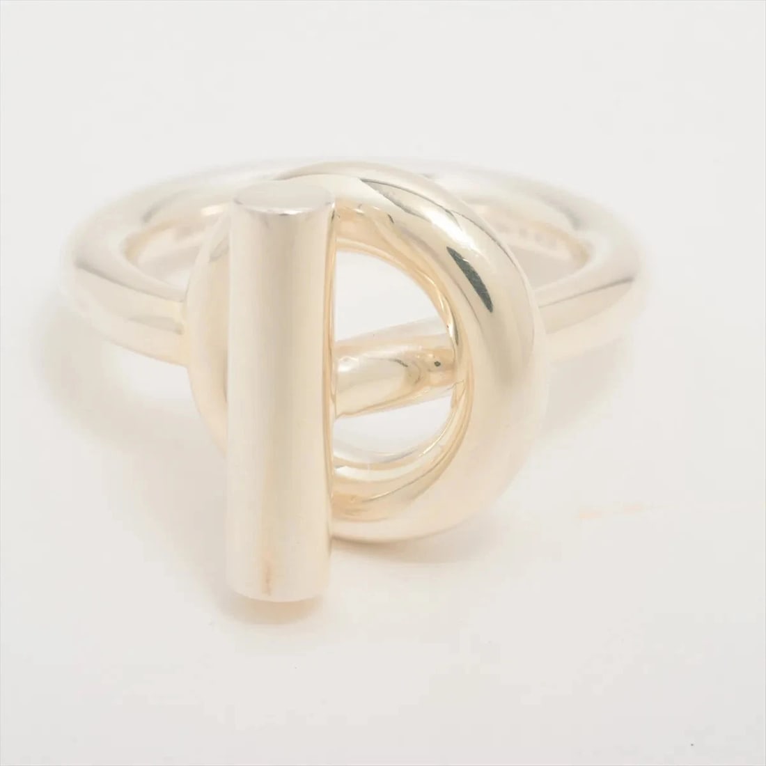 HERMÈS ECHAPPEE RING 925 SILVER: Hermès Echappee Ring 925 Silver Brand: Hermès Type: Ring Material: 925 Silver Color: Silver Size: 7.25 US Accessories: None Accessories Notice: When purchasing pre-owned goods, please refer