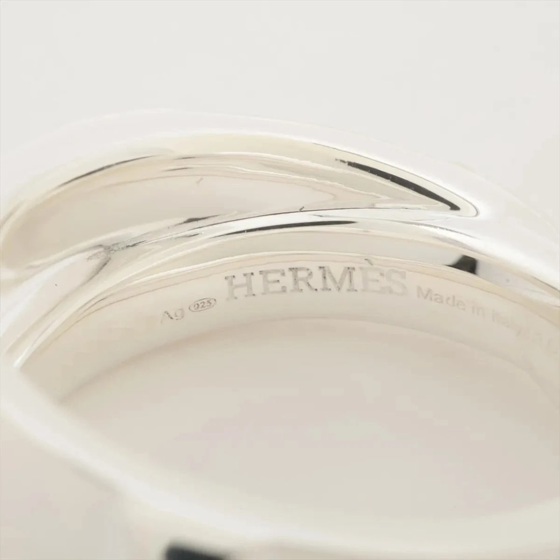 HERMÈS MINI CREW DOUBLE RING 925 SILVER - 3