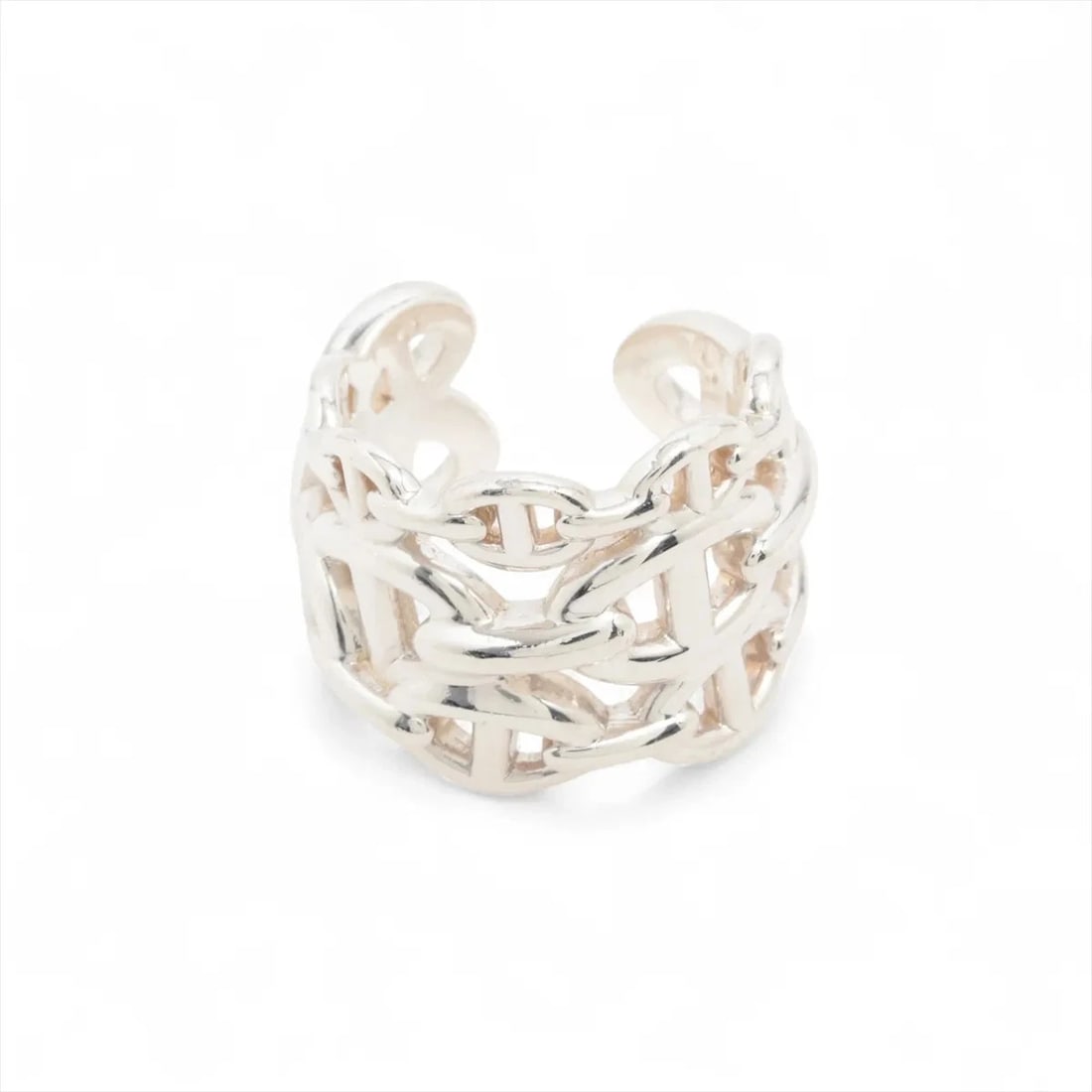 HERMÈS CHAÎNE D'ANCRE ENCHAINEE GM RING 925 SILVER (1 of 3)