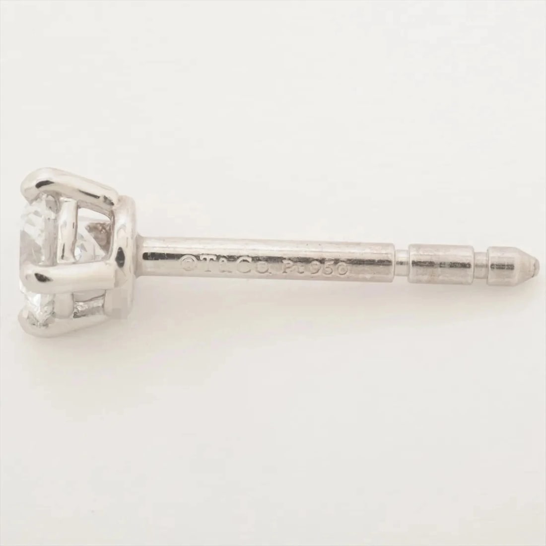 TIFFANY STUD DIAMOND PT950 - 4