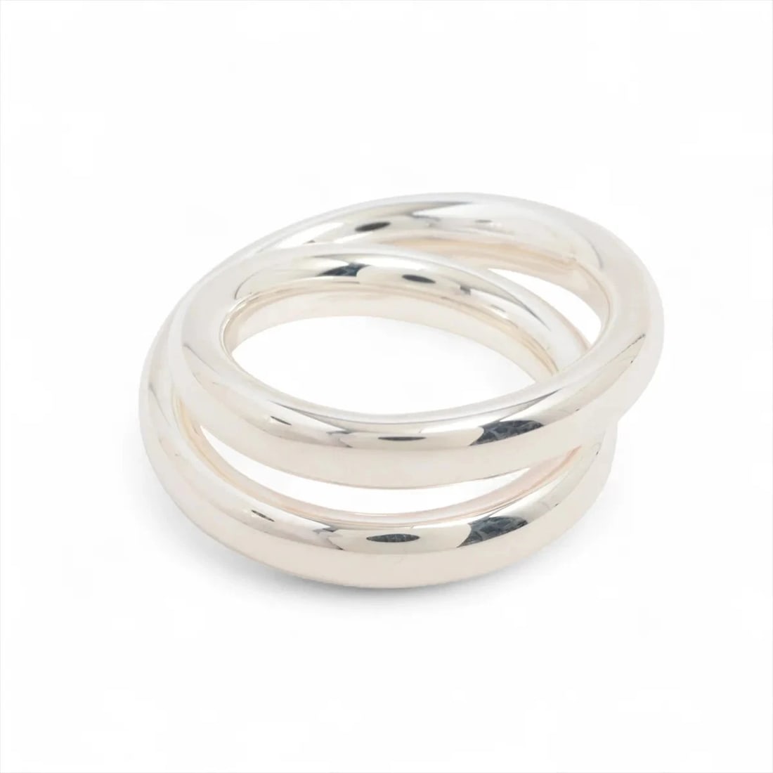 HERMÈS VERTIGES RING 925 SILVER: Hermès Vertiges Ring 925 Silver Brand: Hermès Type: Ring Material: 925 Silver Color: Silver Size: 6.25 - 6.5 US Accessories: None Accessories Notice: When purchasing pre-owned goods, pleas