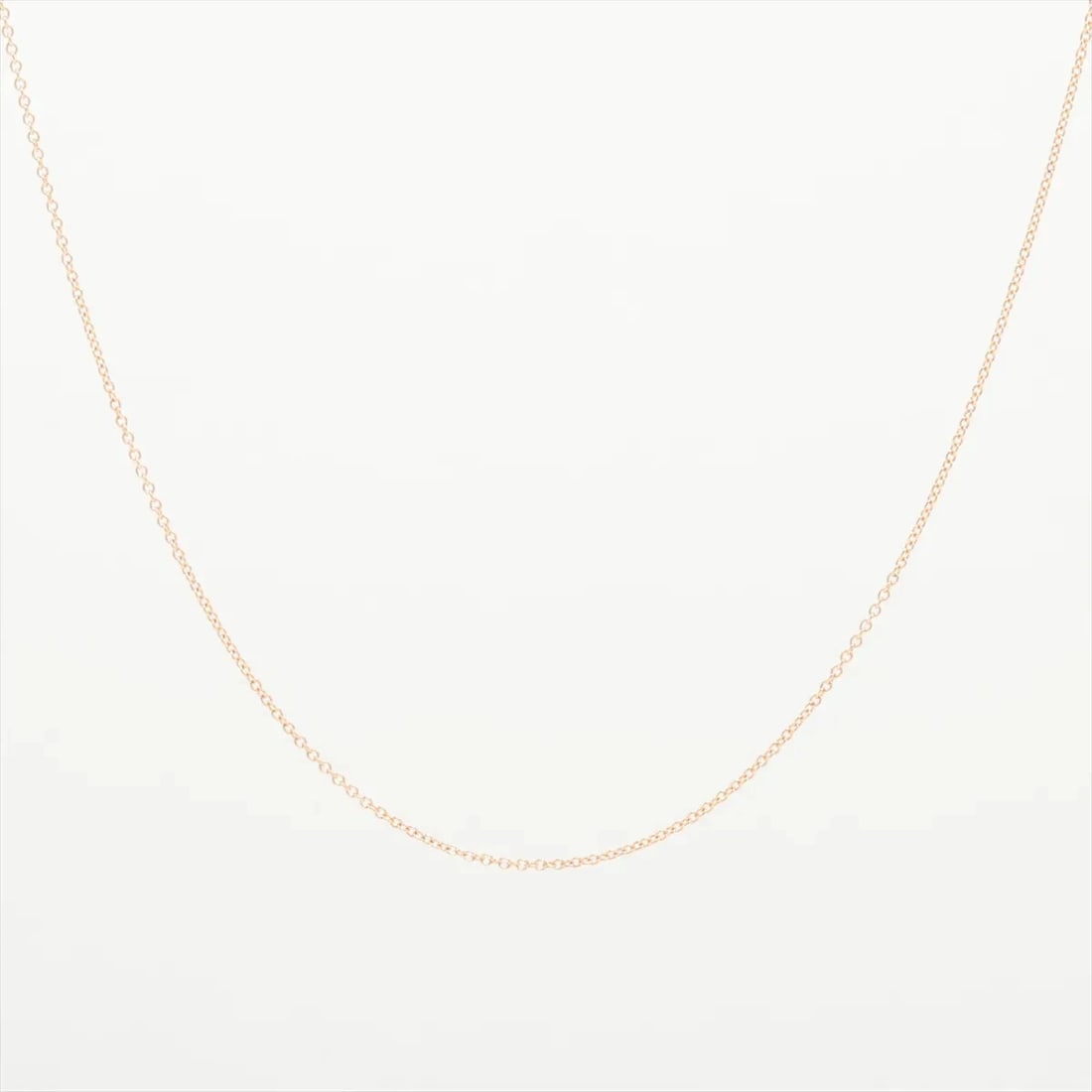 TIFFANY NECKLACE CHAIN 750(PG): Tiffany Necklace chain 750(PG) Brand: Tiffany Type: Necklace Material: 750(PG) Color: none Size: Chain length:45.9 Accessories: None Accessories Notice: When purchasing pre-owned goods,