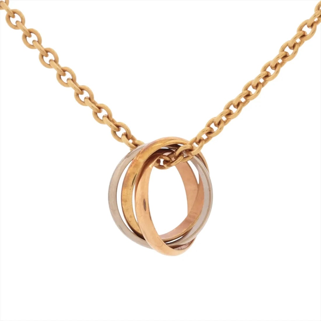 CARTIER BABY TRINITY NECKLACE 750(YG×PG×WG): Cartier Baby Trinity Necklace 750(YG×PG×WG) Brand: Cartier Type: Necklace Material: 750(YG×PG×WG) Color: none Size: Chain length:42.5 Accessories: None Accessories Notice: When purchasing