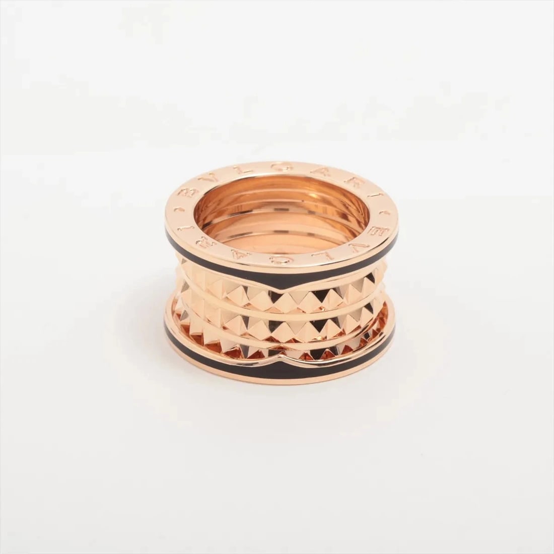 BVLGARI B.ZERO 1 LOCK RING 750 (PG) × CERAMIC - 2