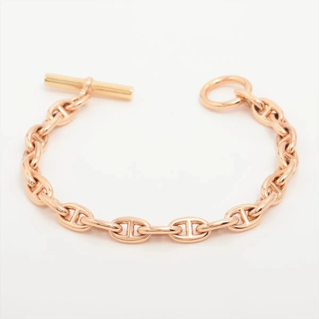 HERMÈS CHAÎNE D'ANCRE TPM BRACELET 750(PG): Hermès Chaîne d'Ancre TPM Bracelet 750(PG) Brand: Hermès Type: Bracelet Material: 750(PG) Color: none Size: Bracelet length:15.9 Accessories: None Accessories Notice: When purchasing pre-o