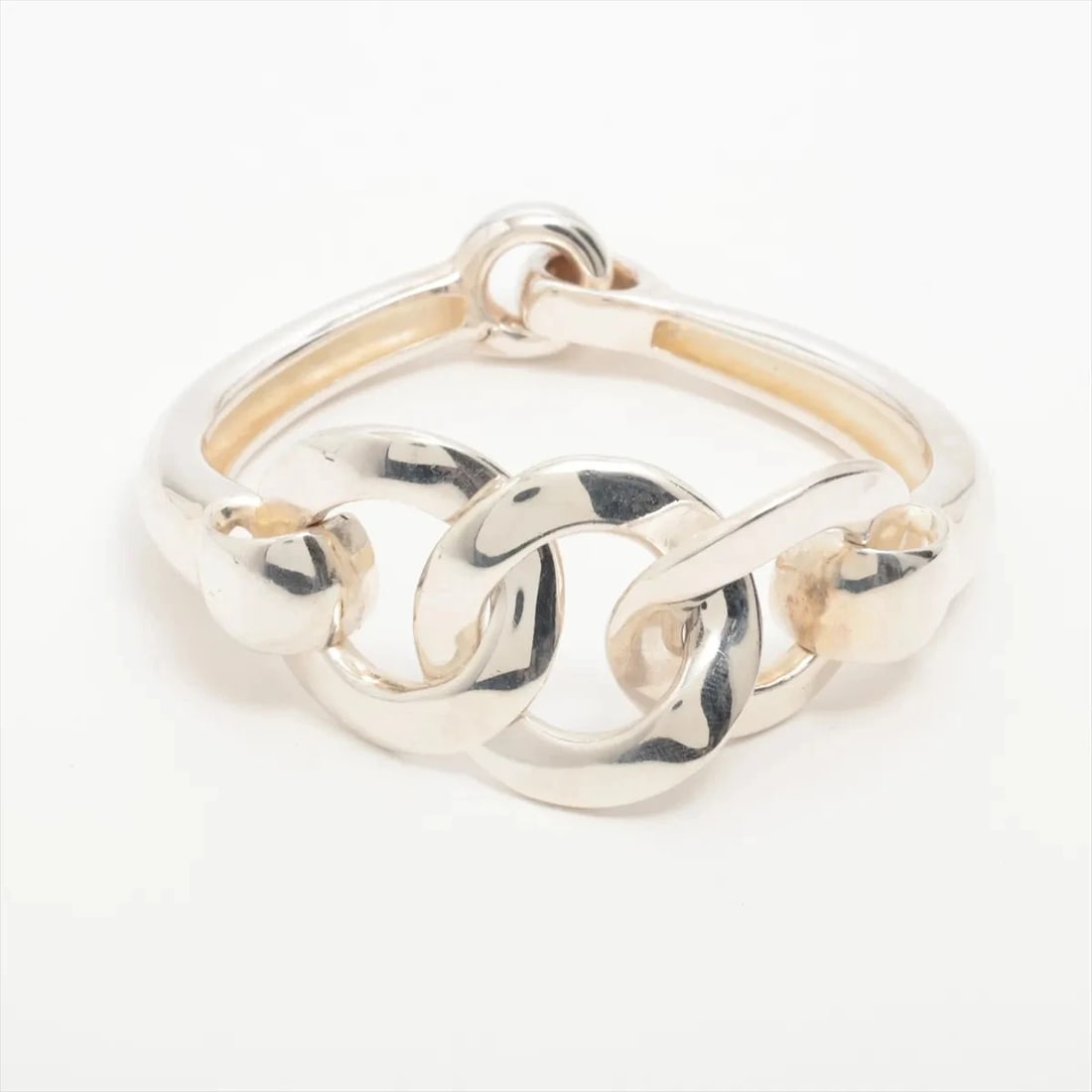 HERMÈS BRACELET 925 SILVER: Hermès Bracelet 925 Silver Brand: Hermès Type: Bracelet Material: 925 Silver Color: Silver Size: Bracelet length:16.5 Accessories: None Accessories Notice: When purchasing pre-owned goods,