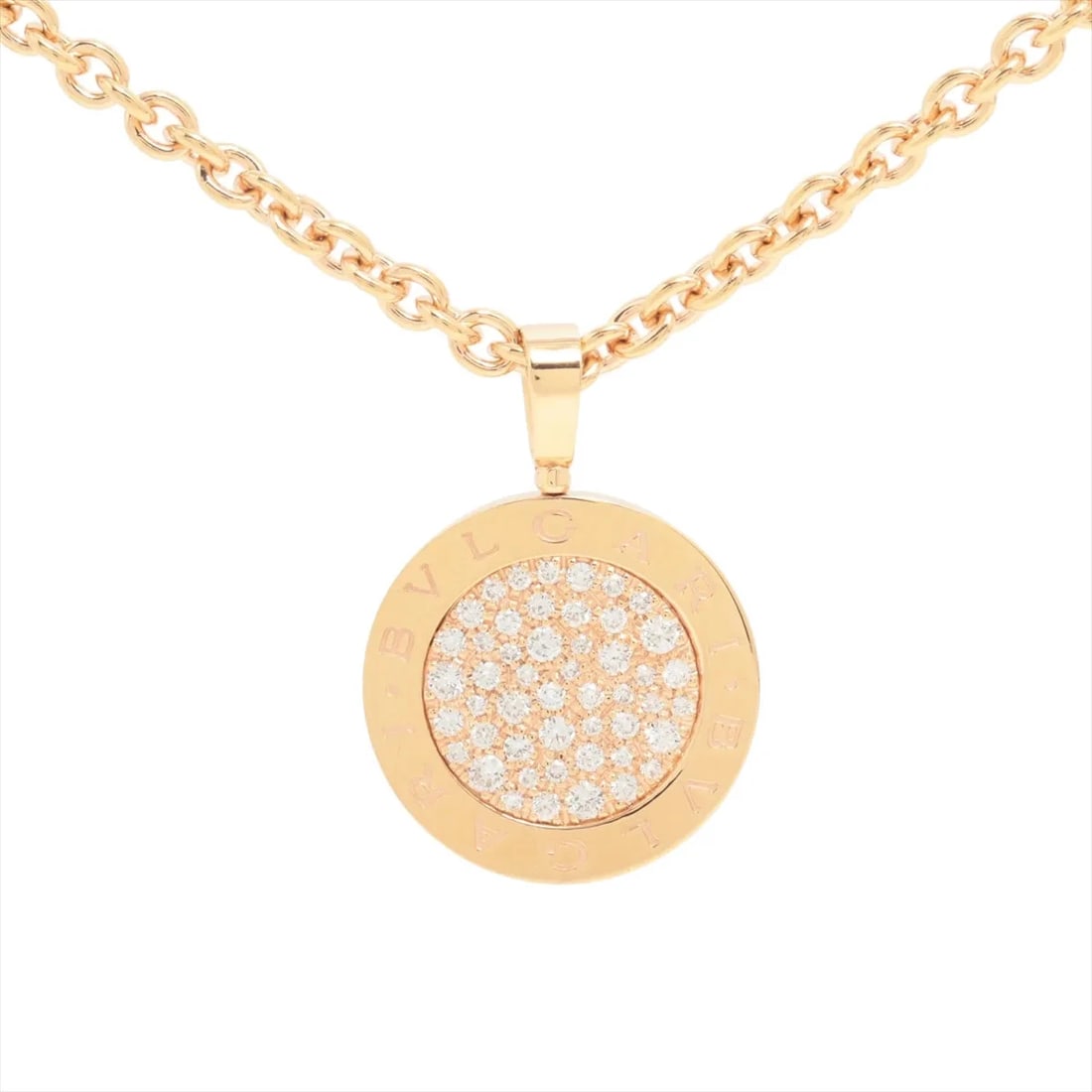 BVLGARI BVLGARI BVLGARI PAVÉ DIAMOND NECKLACE 750(PG): Bvlgari Bvlgari Bvlgari Pavé diamond Necklace 750(PG) Brand: Bvlgari Type: Necklace Material: 750(PG) Color: none Size: Chain length:49.3 Accessories: None Accessories Notice: When