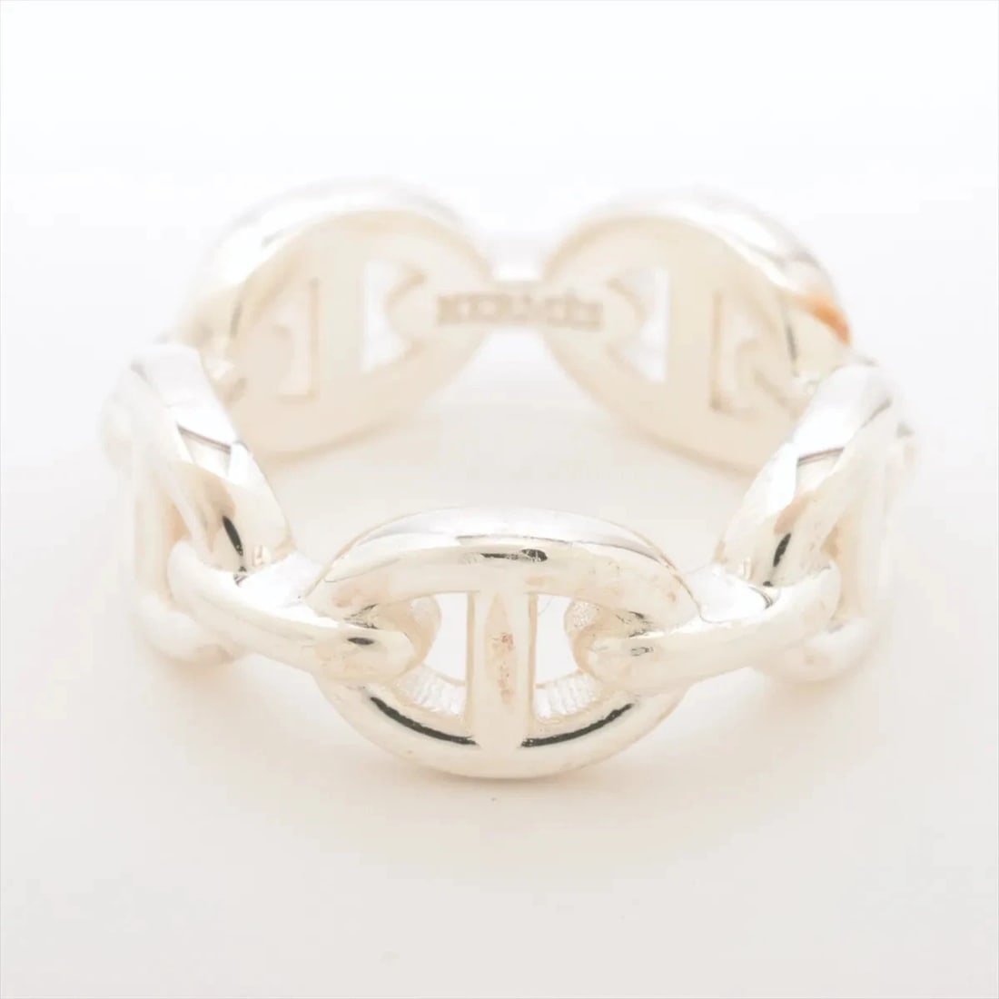 HERMÈS CHAÎNE D'ANCRE ENCHAINEE RING 925 SILVER: Hermès Chaîne d'Ancre Enchainee Ring 925 Silver Brand: Hermès Type: Ring Material: 925 Silver Color: Silver Size: 3.75 US Accessories: None Accessories Notice: When purchasing pre-owned