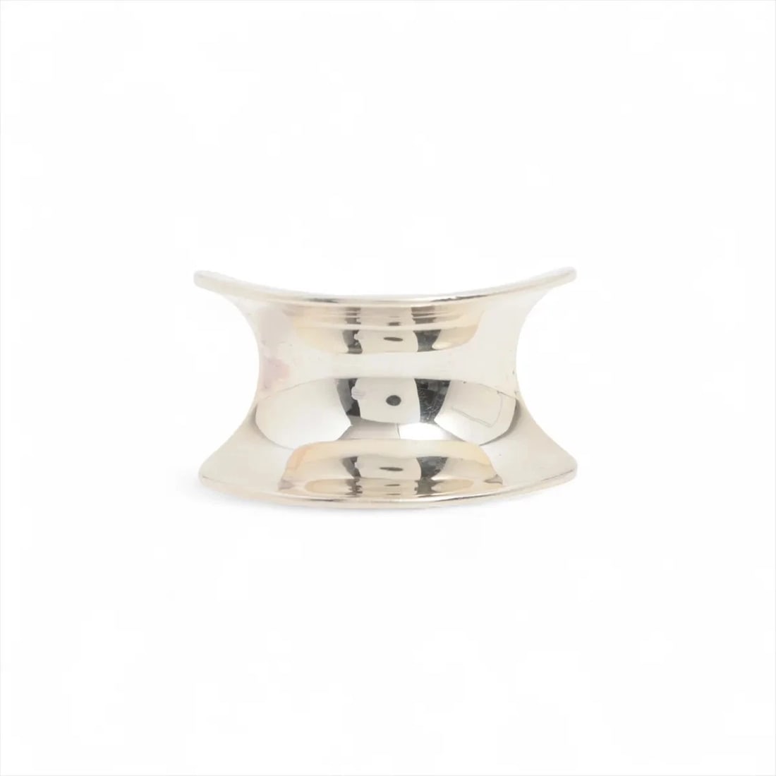 HERMÈS LEPONS LARGE RING 50 925 SILVER (1 of 2)