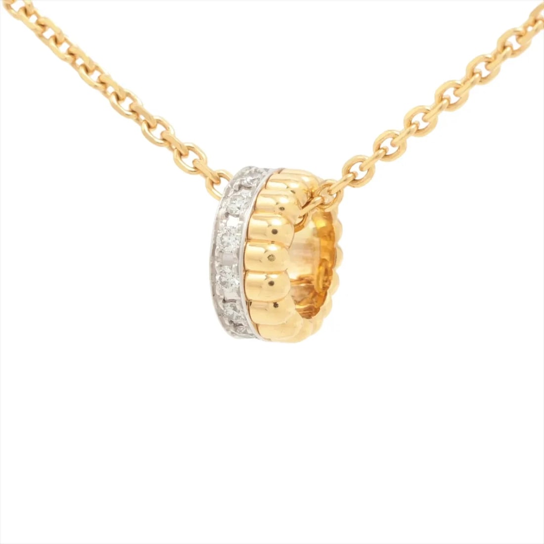 BOUCHERON QUATRE RADIANT MINI DIAMOND NECKLACE 750(YG×WG) (1 of 3)