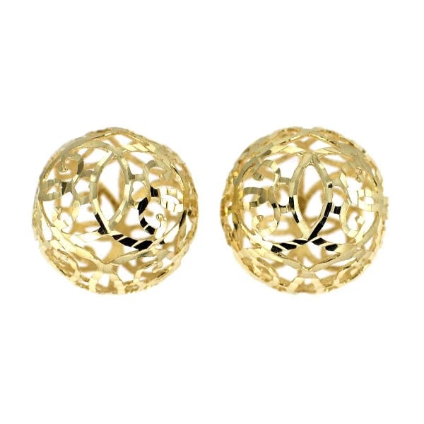 K18YG DESIGN EARRINGS (1 of 2)