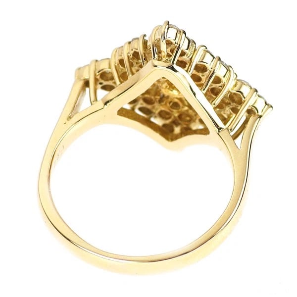 K18YG DIAMOND RING - 2