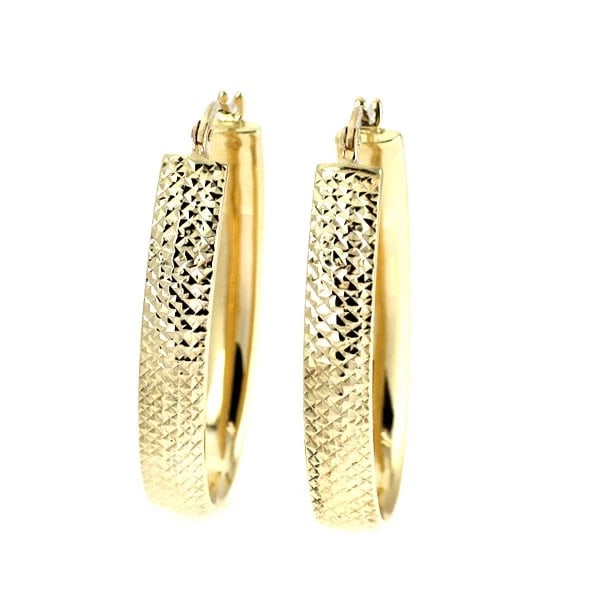 K10YG EARRING HOOP: K10YG earring hoop Brand: None Type: piercing Material: Metal K10YG Color: Gold Size: Length/Width/Diameter33.0Width/Thickness5.4 Accessories: None Accessories Notice: When purchasing