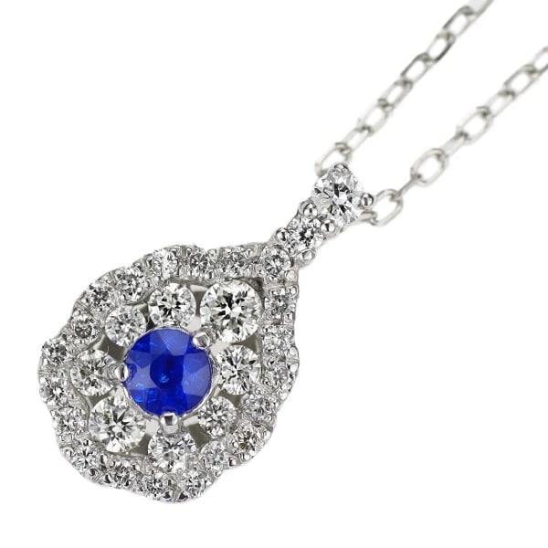 PT900/ PT850 AUNITE DIAMOND PENDANT NECKLACE: Pt900/ Pt850 Aunite Diamond Pendant Necklace Brand: None Type: pendant necklace Material: Metal Pt900/ Pt850 Main Stone/Creation Natural Color: None Size: Necklace: Chain Length