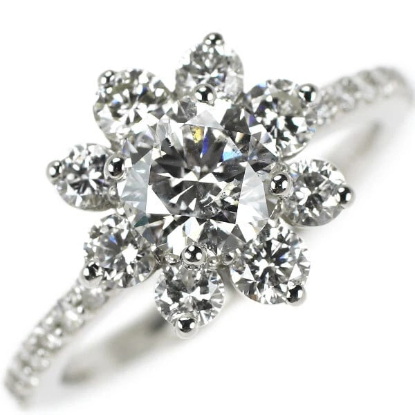 PT950 DIAMOND RING: Pt950 Diamond Ring Brand: None Type: ring Material: Metal Pt950 Main Stone/Creation Natural Color: Platinum Size: 5.25 US Accessories: None Accessories Notice: When purchasing pre-owned