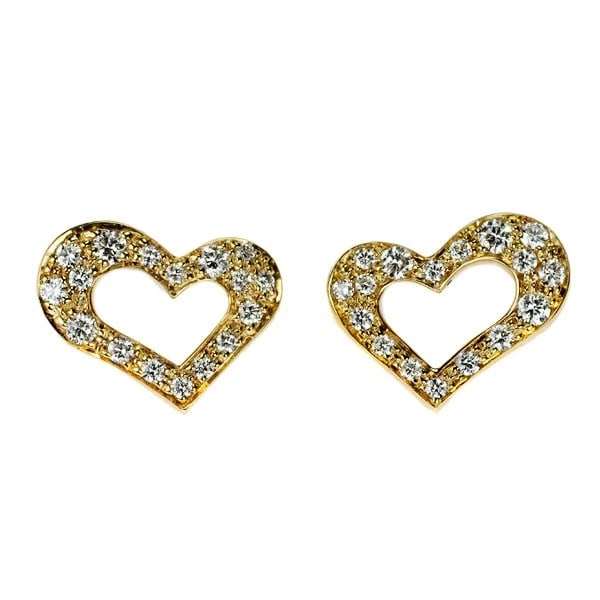 PIAGET K18YG DIAMOND EARRINGS: Piaget K18YG diamond earrings Brand: None Type: piercing Material: Metal K18YG Main Stone/Creation Natural Color: yellow Size: Length/Width/Diameter8.6Width/Thickness11.5 Accessories: None