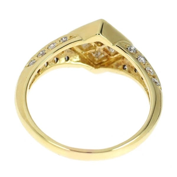 K18YG DIAMOND RING - 2