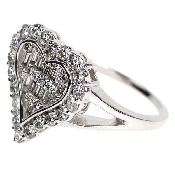 K18WG DIAMOND RING - 2