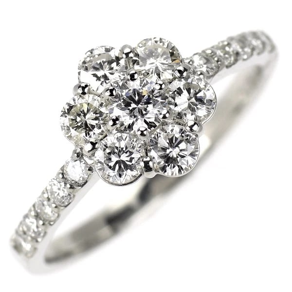 PT900 DIAMOND RING: Pt900 Diamond Ring Brand: None Type: ring Material: Metal Pt900 Main Stone/Creation Natural Color: None Size: 6 US Accessories: None Accessories Notice: When purchasing pre-owned goods, pl