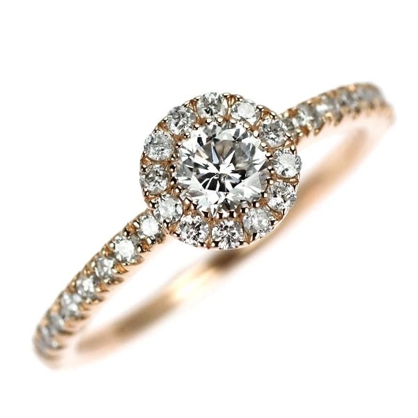 K18PG DIAMOND RING: K18PG diamond ring Brand: None Type: ring Material: Metal K18PG Main Stone/Creation Natural Color: pink gold Size: 5.25 US Accessories: None Accessories Notice: When purchasing pre-owned g