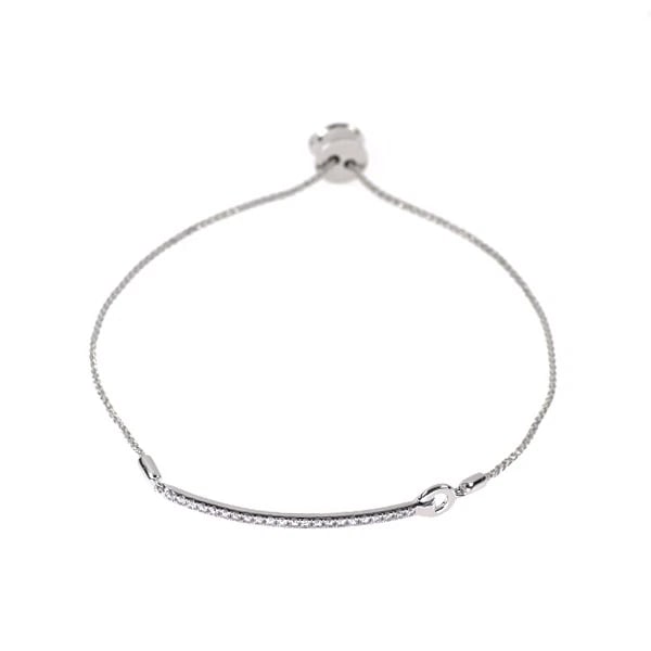 K18WG DIAMOND ANKLET: K18WG diamond anklet Brand: None Type: Anklet Material: Metal K18WG Main Stone/Creation Natural Color: None Size: Length/Width/Diameter 2.3 Width/Thickness 2.0 Accessories: None Accessories