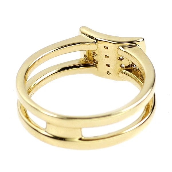 K18YG DIAMOND RING - 2