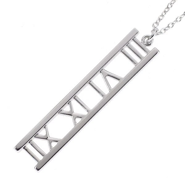 TIFFANY & CO K18WG PENDANT NECKLACE: Tiffany & Co K18WG Pendant Necklace Brand: Tiffany Type: pendant necklace Material: Metal K18WG Color: Platinum Size: Necklace: Chain Length 40.5Length/Width/Diameter 33.2 Width/Thickness 6.2 
