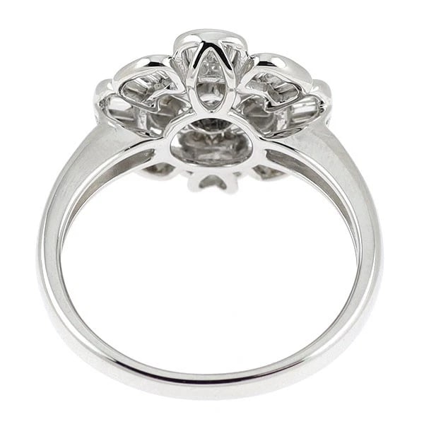 K18WG DIAMOND RING - 2