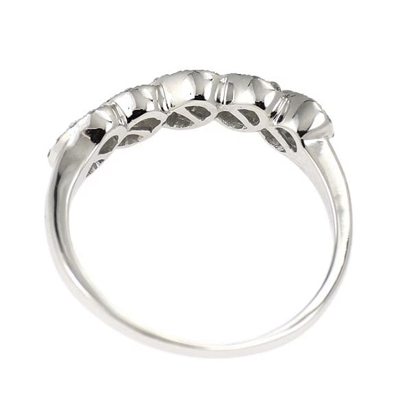 K18WG DIAMOND RING - 2