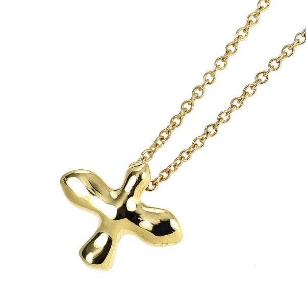TIFFANY & CO K18YG PENDANT NECKLACE: Tiffany & Co K18YG Pendant Necklace Brand: Tiffany Type: pendant necklace Material: Metal K18YG Color: Gold Size: Necklace: Chain Length 38 Length/Width/Diameter 10.7 Accessories: None