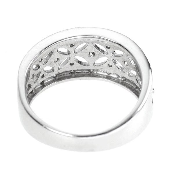 K18WG DIAMOND RING - 2