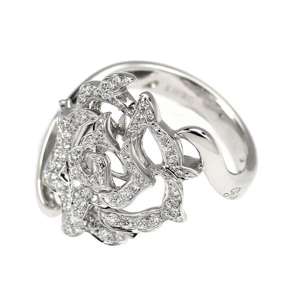 K18WG DIAMOND RING - 2