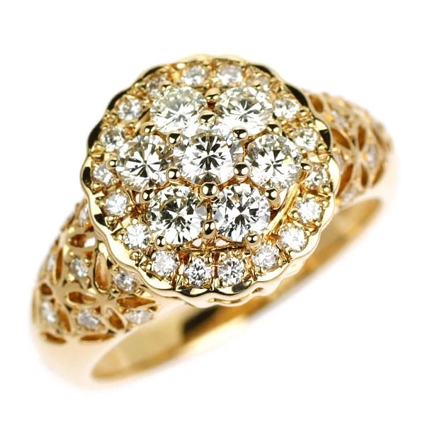 K18YG DIAMOND RING (1 of 2)