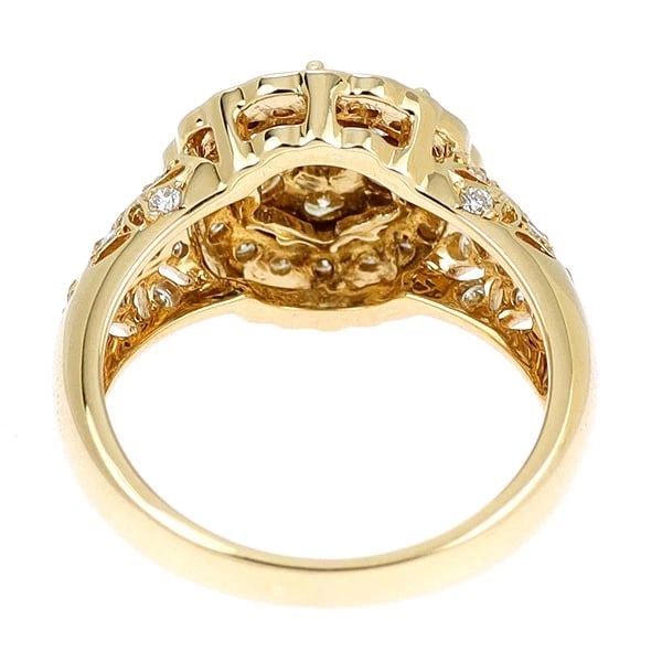 K18YG DIAMOND RING - 2