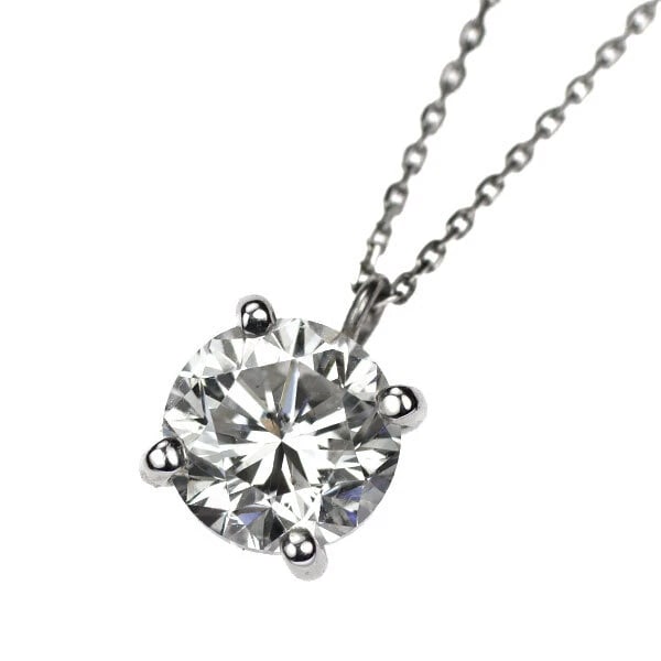 PT950/ PT850 DIAMOND PENDANT NECKLACE: Pt950/ Pt850 Diamond Pendant Necklace Brand: None Type: pendant necklace Material: Metal Pt850 Main Stone/Creation Natural Color: None Size: Necklace: Chain Length 40