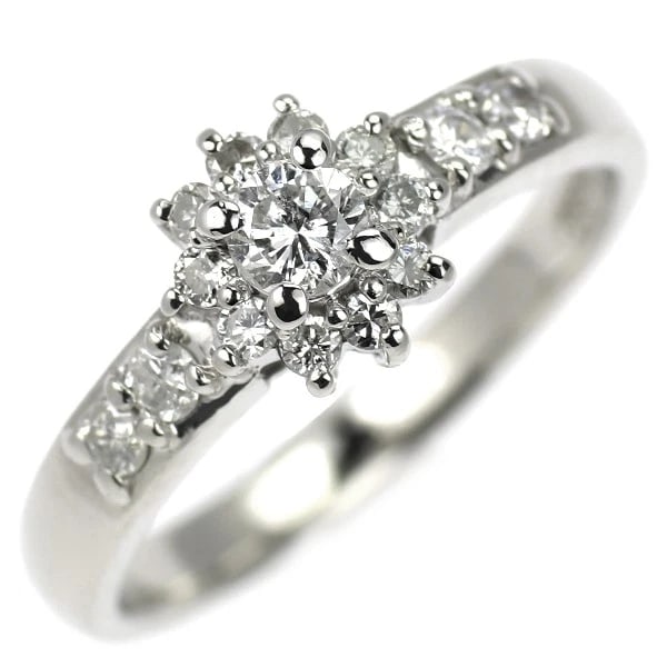 PT850 DIAMOND RING: Pt850 diamond ring Brand: None Type: ring Material: Metal Pt850 Main Stone/Creation Natural Color: None Size: 4 US Accessories: None Accessories Notice: When purchasing pre-owned goods, pl